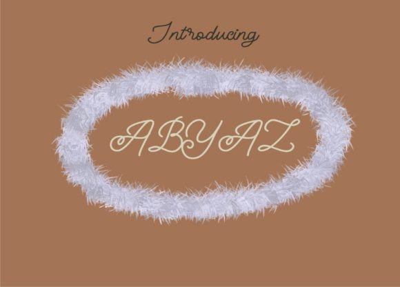 Abyaz: The Organic Handwritten Font for Modern Branding and Design