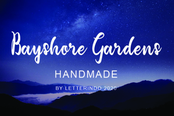 Bayshore Gardens: Elegant Handwritten Font