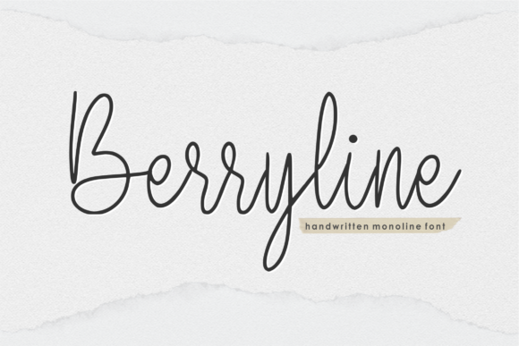 Berryline: A Handwritten Font That Speaks to the Heart of Design