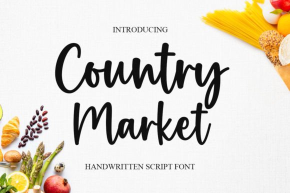 Country Market: A Strategic Handwritten Font for Meaningful Communication