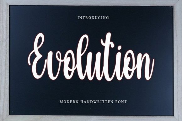 Evolution: A Handwritten Font That Captures Timeless Elegance