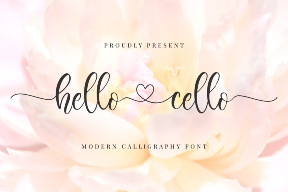 Hello Cello: A Handwritten Font with Heart