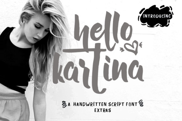 Hello Kartina: A Handwritten Font with Heart