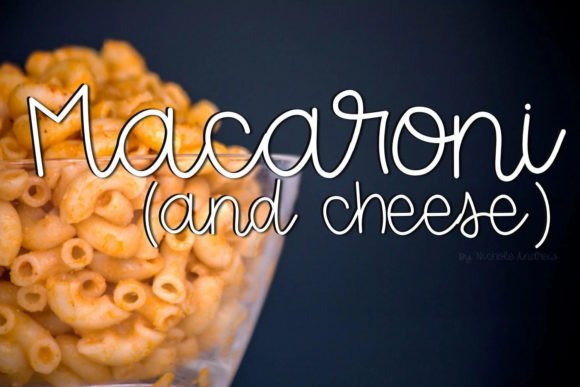 Macaroni and Cheese: A Practical Monoline Handwritten Font for Real-World Projects