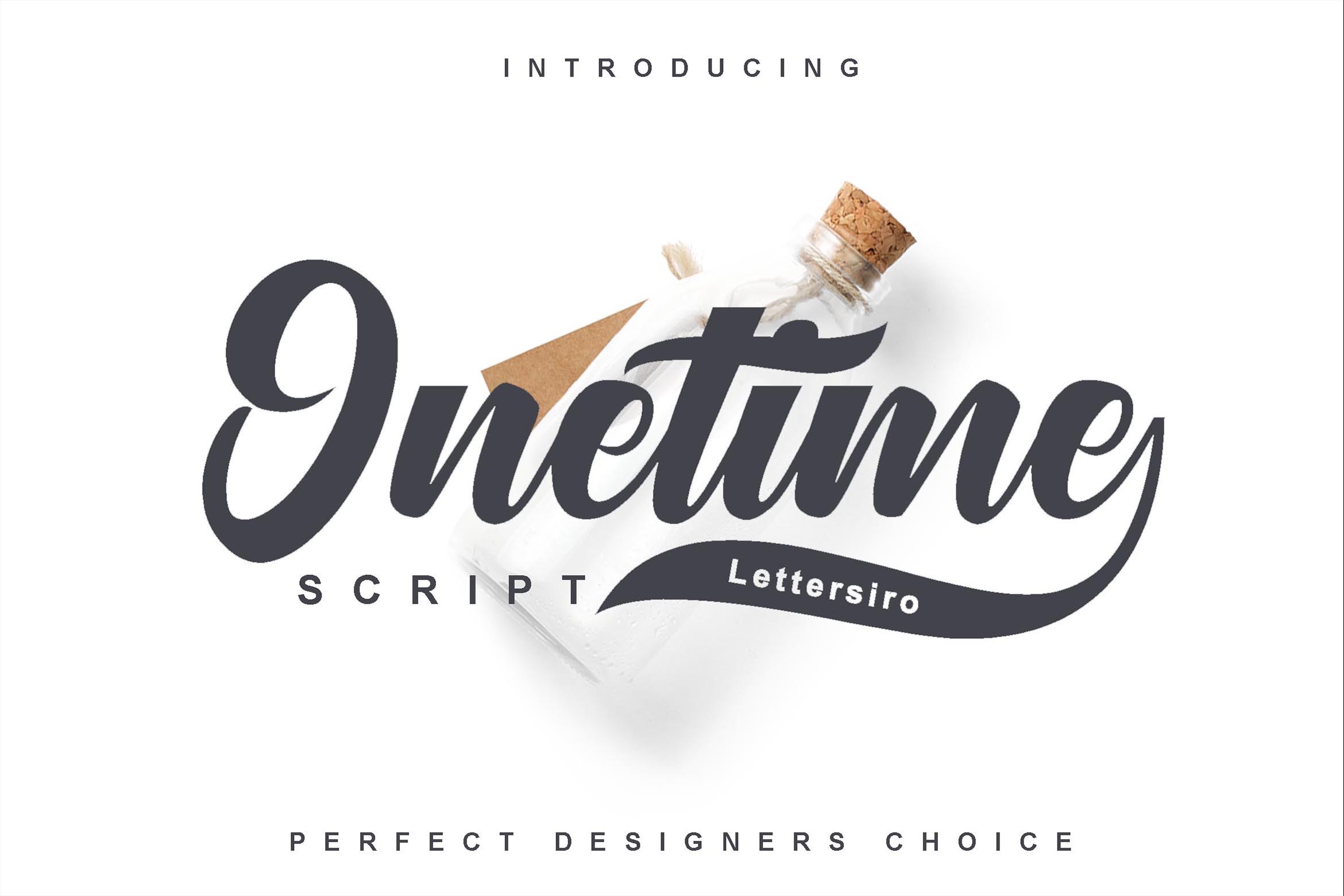 Onetime: A Handwritten Script Font That Combines Retro Charm and Modern Elegance