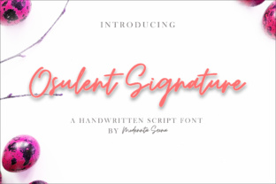Osulent: A Modern Signature Script for Elegant Design