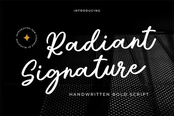 Radiant Signature: A Handwritten Font Built for Real Design Work