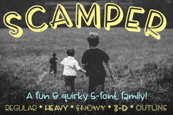 Scamper: A Playful Handwritten Font for Any Season