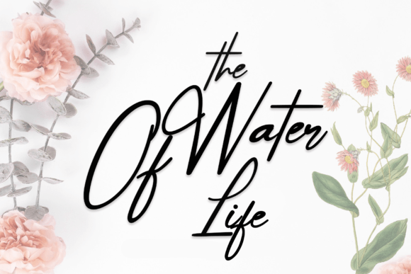 The Water of Life: A Whimsical Font for Creative Expression