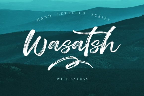 Wasatsh: A Modern Handwritten Brush Font